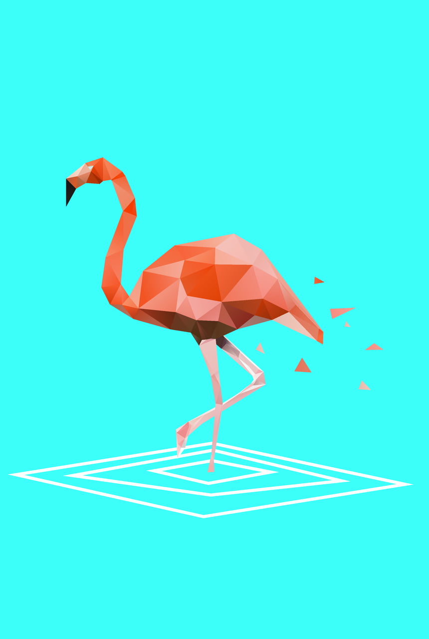 Flamingo Geométrico