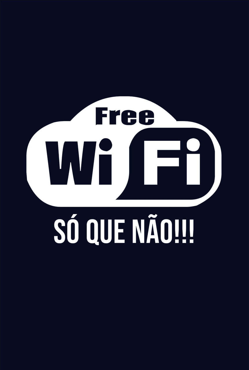 Free Wi- Fi, só que não