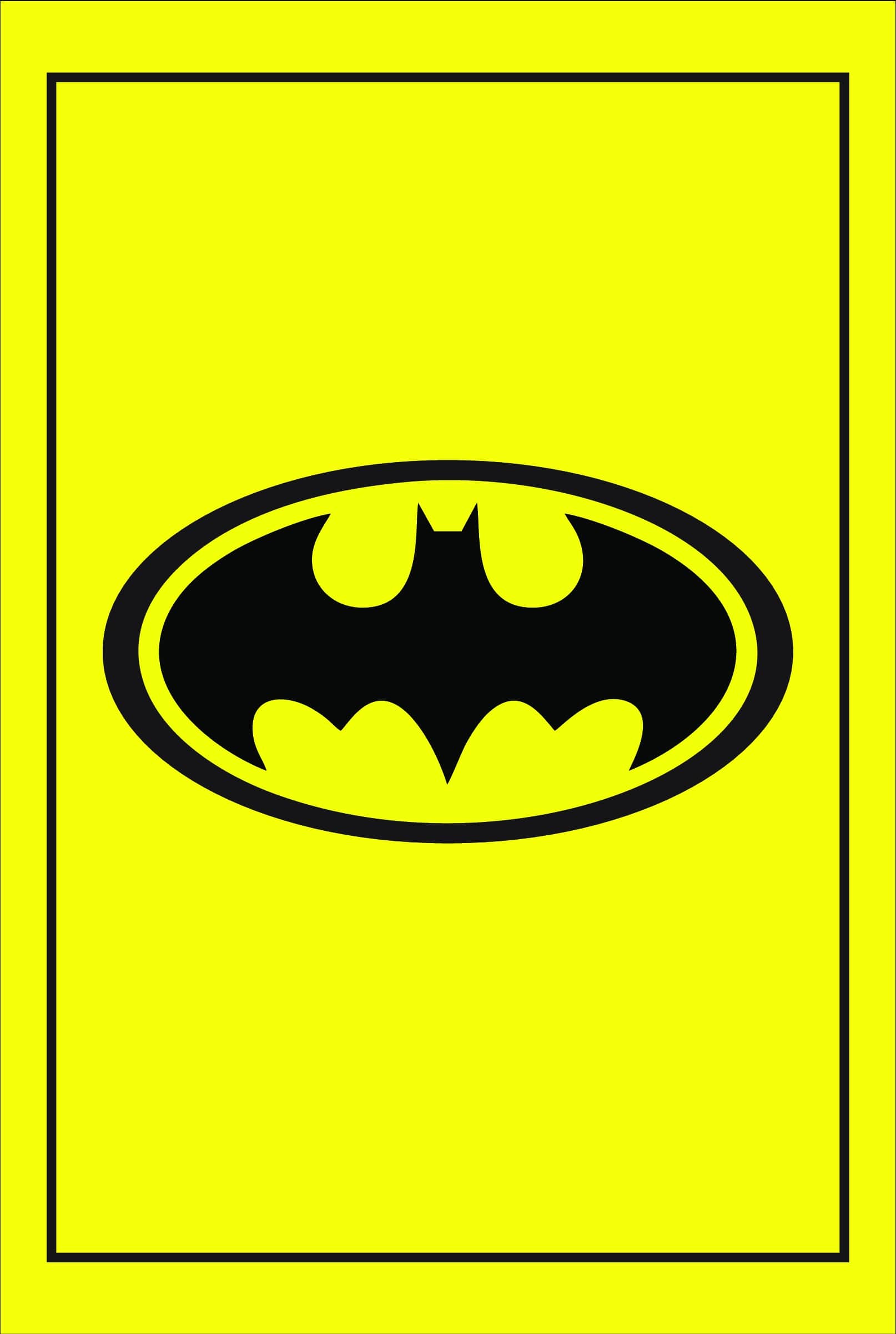 Logo do Batman - Fundo Amarelo