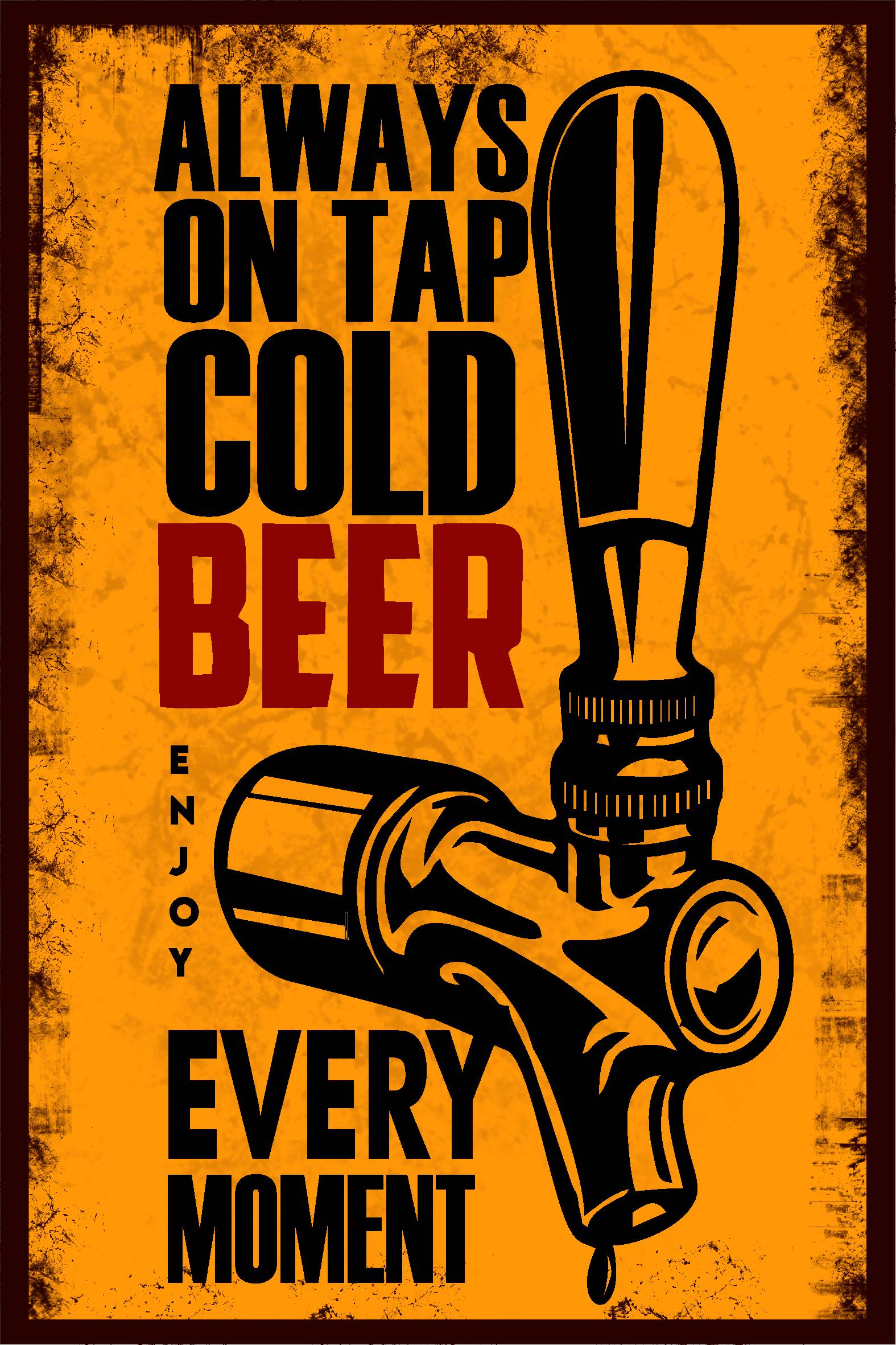 Always on tap cold beer - enjoy every moment
