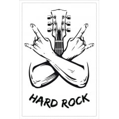 Hard rock - Fundo Branco