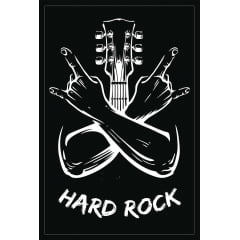 Hard rock - Fundo Preto